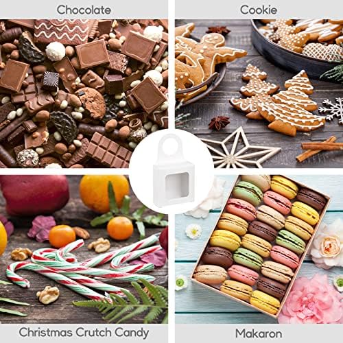 Caixa de garrafa de vinho com janela, 50 PCs Caixa de presente de vinho, caixas de vinho favorecer caixas de capitão de caixa de embalagem de capa para biscoitos para presentes Truffle Soop de macaron para Natal Valentim Casamento Damas de honra Propostas