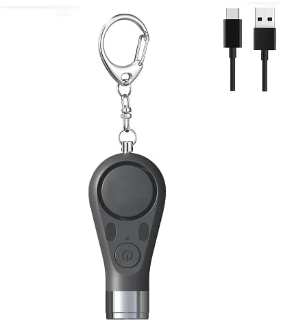 Farctrl Recarregable Mini LED lanterna, bolso portátil de lúmens altos, alarme SOS pessoal e luz de segurança de estroboscópios de