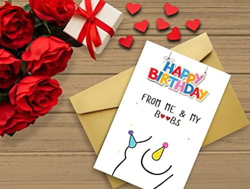 Cartão de aniversário engraçado para homens, amigo adulto sujo presente de feliz aniversário para namorado marido, card