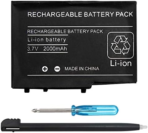 OSTENT 2000mAH Recarregável Bateria de íons de lítio + ferramenta + pacote de caneta para Nintendo DSL NDSL
