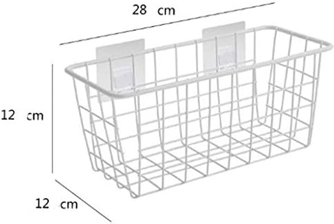 UXZDX CuJux montado na parede pendurado cesto de cesta de cesta de cozinha de cozinha xícara de copo de armazenamento cesto de banheiro dormitório de cabeceira de armazenamento de cabeceira