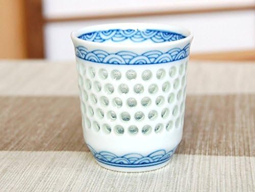 Japonês de cerâmica da Copa da Sake Made no Japão ARITA IMARI Ware Porcelain Suisho Seikainami