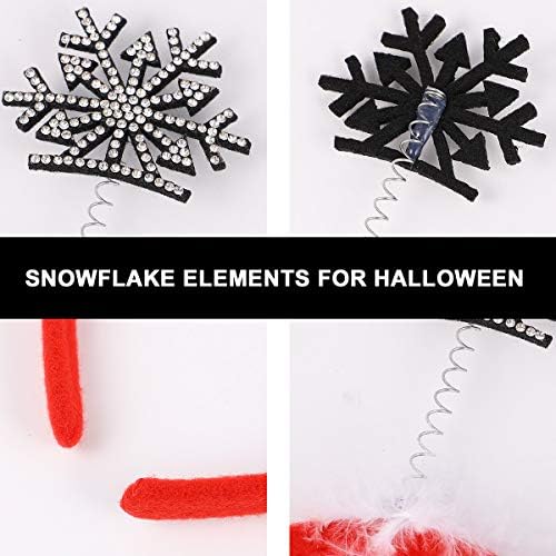 6 PCs Christmas Snowflake Bands Criative cocar de decoração FESTIDAS DE DORAÇÕES DE NATAL DORAÇÕES DO GORRENS DE GORRENS