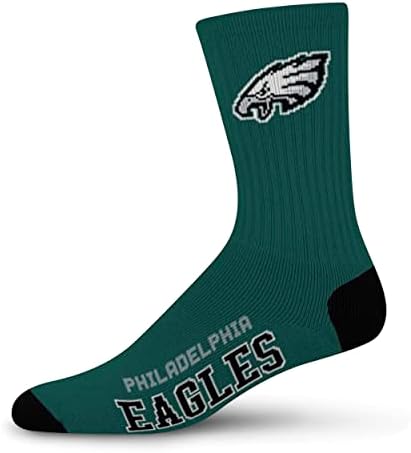 FBF - NFL Deuce Adult Team Logo Crew Dress Socks Footwear para homens e mulheres vestuário do dia do jogo