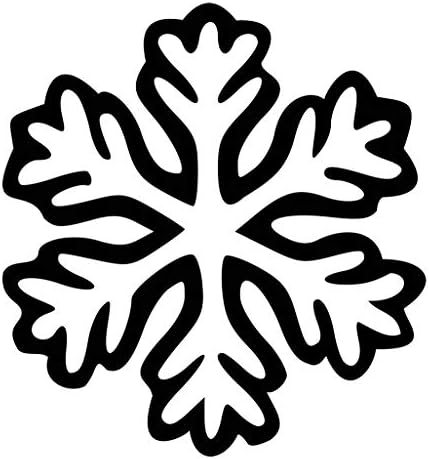 Tenner.LONDON Conjunto de 10 flocos de neve ferro na tela Imprimir tecido Applique Machine Transferência lavável Flocos de neve de Natal de Natal