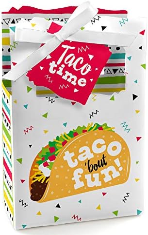 Big Dot Of Happiness Taco ‘Bost Fun - México Fiesta Favor Caixas - Conjunto de 12