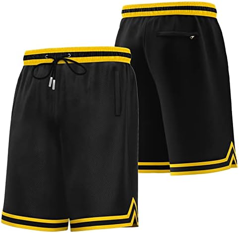 Shorts de basquete de malha de malha masculinos da KXK, shorts atléticos de ginástica que executa shorts de treinamento