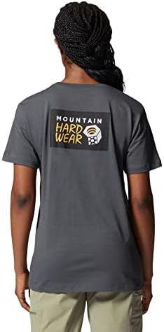 Mountain Hardwear Feminino MHW Logo em uma caixa de manga curta