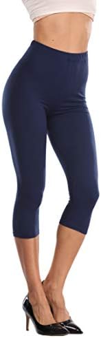 Annisher Capri Leggings para mulheres, calças de ioga com cintura alta