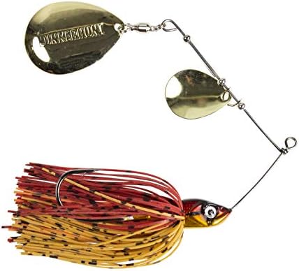 Lunkerhunt Spinner Bait para pesca de baixo, emite alta vibração | Lure de pesca giratória de água doce | Impact Ignite - Willow Leaf SpinnerBait
