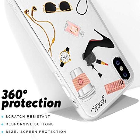 Gocase Girlower Sunshine Case compatível com iPhone X/XS transparente com impressão de silicone transparente tpu tampa