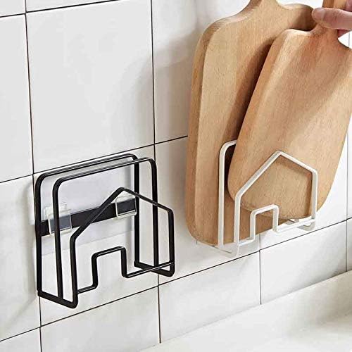 XJJZS Multi-células montadas na parede Rack Rack Rack Metal Secy Pot Rack Tampa de tampa de tampa Stand Spoon Tolder Kitchen