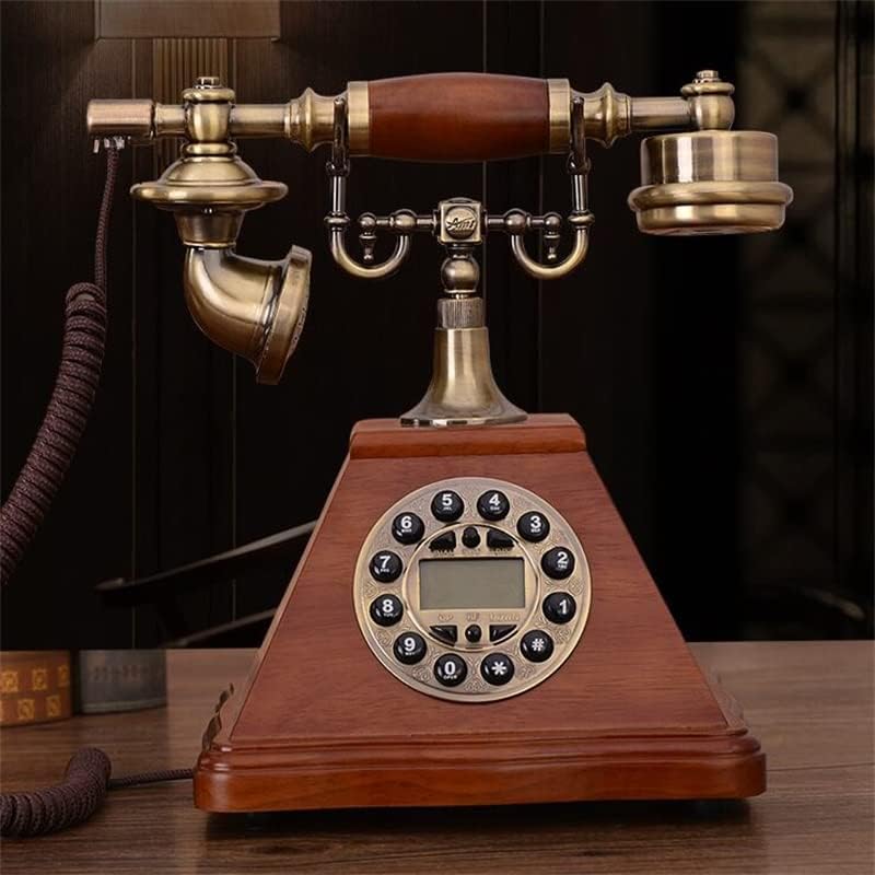 Gayouny Push-to-Dial Telephone Classic Desk Dial Wired Teleple