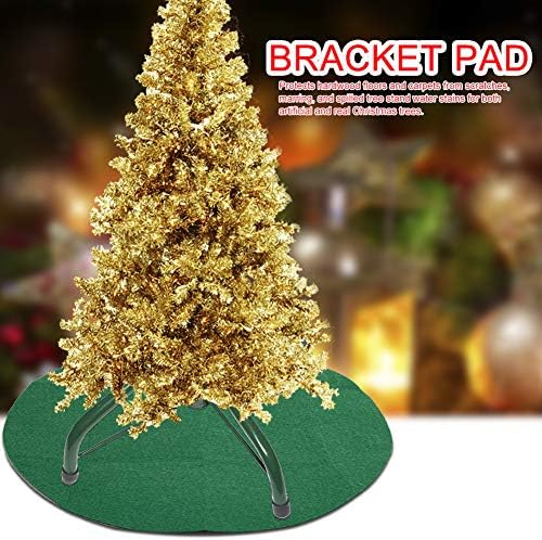 Gentlecarin Tree Stand Mat, protetor de piso da árvore de Natal, bandeja de árvore de proteção à prova de piso absorvente/impermeável