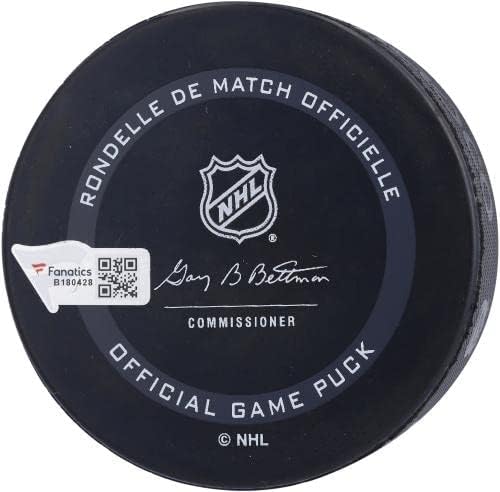Troy Terry Anaheim Ducks autografou 2022 NHL All -Star Game Game Official Puck - Autografado NHL Pucks