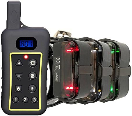 Janpet Remote Dog Training Collar -1200ys Range, Treinamento recarregável de animais de estimação Sistema elétrico Sistema de choque