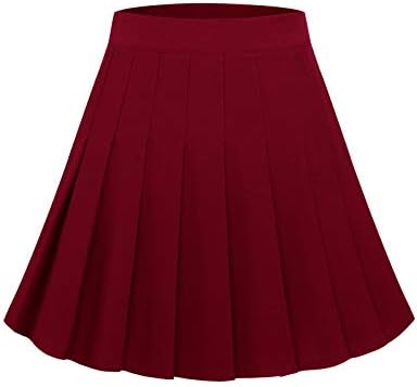 Dresstells Mini saias de tênis plissadas para mulheres Skatista High School School Girl Salia