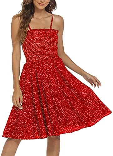 Miashui vestidos longos para mulheres feminino pequeno tubo de estampa de círculo top de polka suspender vestido de praia casual algodão longo