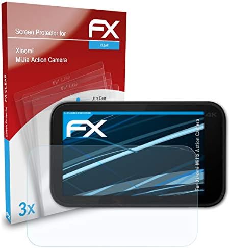 Atfolix Screen Protection Film Compatível com Xiaomi Mijia Câmera de ação Protetor de tela, filme de proteção ultra-claro FX