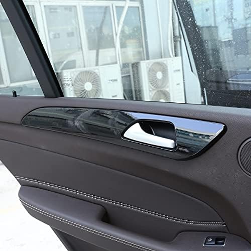 Yuechi Carbon Fiber Style Abs para Mercedes Benz ML GLE W166 GL GLS X166 2012-2019 Carra Interior da porta Interior