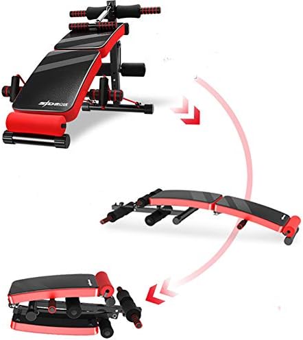 Dulplay Fitness Weight Bench para academia em casa, banco de treino dobrável ajustável, equipamento de exercício de utilidade
