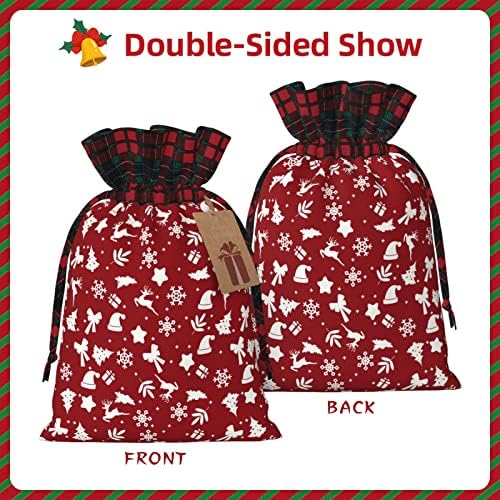 Happy-Halloween-dia-trick-ou-travo Print Colorblock Surlap Bolsa de presente, bolsa de presente de Natal, perfeita