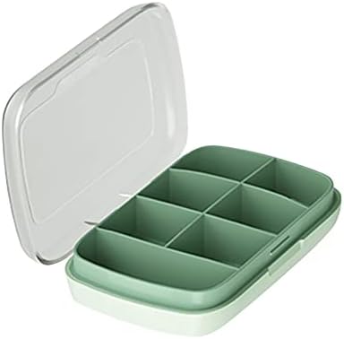 Yiser portátil Travel Organizer Small Box Caixa Removível 7 Compartamentos Organizador de Medicina do Compartimento para Cozinha