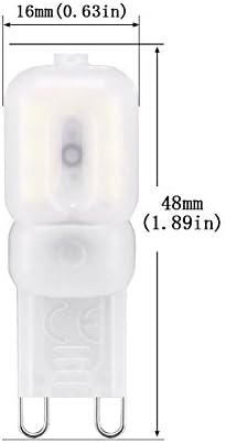 G9 Lâmpadas LED lâmpadas 10 pacote g9 base 3 watts fria branco 110V Lens de luz fosca diminuído para o teto de lustre interno, equivalente