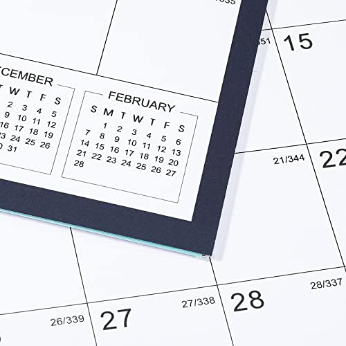 2022 Calendário - Planejador mensal do calendário de parede de janeiro de 2022 a dezembro de 2022, 12 x 17, grandes blocos com