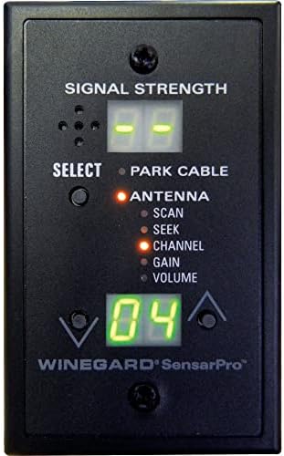 Winegard RFL-342 Sensar Pro White TV Signal Strength Meter, encontre programação digital local rápida e fácil