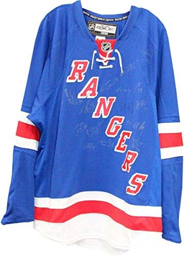 A equipe do New York Rangers assinou Jersey - camisas da NHL autografadas