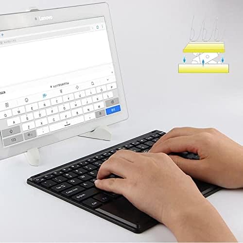Teclado de onda de caixa compatível com o teclado Google Pixel 6 Pro - Slimkeys Bluetooth com trackpad, teclado portátil