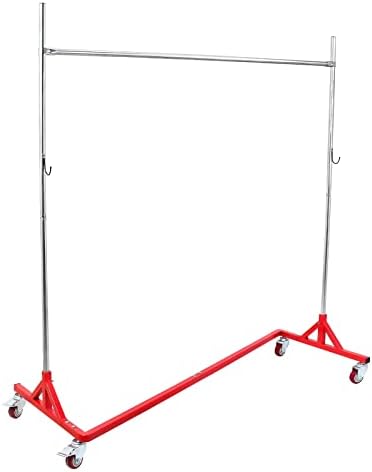 Hasopy Z rack colapsível rack, altura ajustável roll rack rack rack, rack de rack de serviço pesado rack rack com rodas, ideal