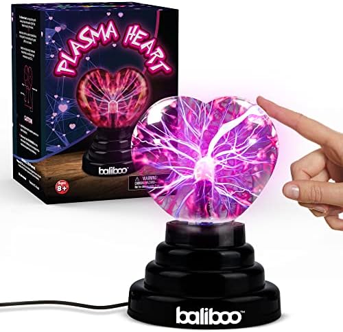 Baliboo Plasma Ball Formated Light 4 ״ | Touch ativado | Presente dos namorados | Cabo USB ou bateria alimentada | Magical,