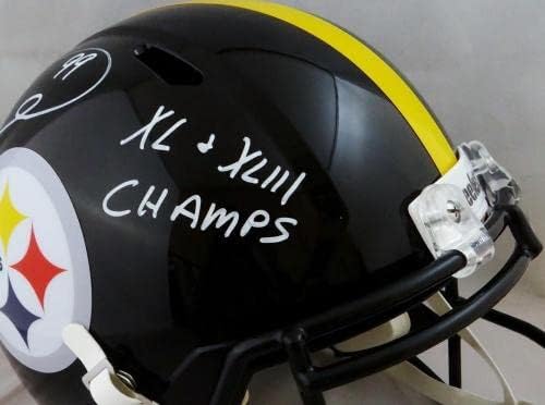 Brett Keisel assinou o capacete de velocidade Pittsburgh Steelers f/s com insc -jsa w auth - capacetes NFL autografados