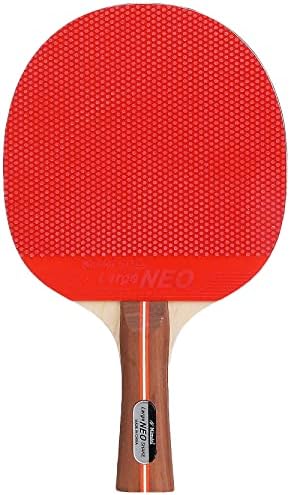 Nittaku NH-5323 Tennis Racket, grande neo, mão de agitação, para bola grande, empilhável, vermelho x preto