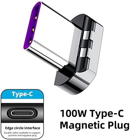 Adaptador de ondas de caixa compatível com Lenovo Ideapad Flex 5 - Adaptador de ângulo de PD de magnetosnap, Magnetic PD Angle