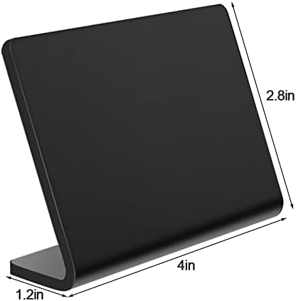 10 pacotes de mini placas de quadro de acrílico, sinais de quadro de mesa de mesa de mesa em forma de LIME