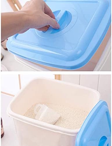 Yiwango alimentos contêiner de armazenamento de armazenamento de arroz de arroz 10 kg e arroz de arroz caixa de armazenamento de armazenamento contêiner jarro de arroz