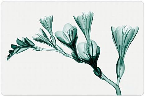 Tapete de estimação de flores lunarable para comida e água, imagem de raios-x da flor em fundo simples inspirado ilustração inspirada