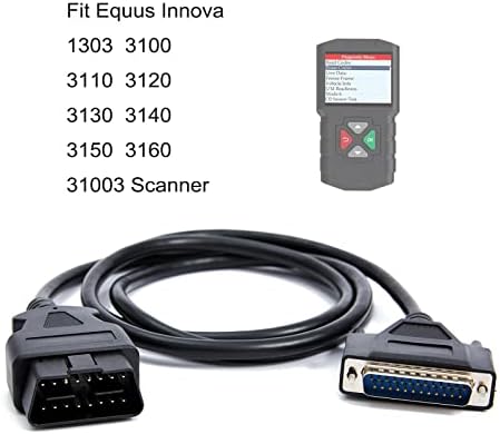 ELYKUL OBD2 OBDII CABO PARA EQUUS INOVA DIAGNÓSTICA FERRAMENTO COMPATÍVEL COM EPI050012 EP105-0024 05-0024 05-0012, Adaptador 1303