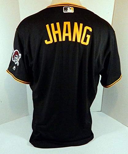 2018 Pittsburgh Pirates Jin -de Jhang Jogo emitido Black Jersey 553 - Jogo usado MLB Jerseys