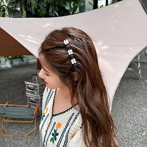 Clipes de cabelo para mulheres temperamento Camellia Rose Clipe de testa bata Hairpin fêmea de clipe de verão feminino