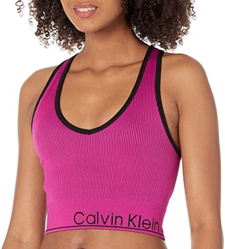 Calvin Klein Performance Feminino Top com nervuras femininas