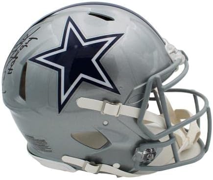 Randy White assinou o capacete da NFL autêntico de velocidade do Dallas Cowboys com inscrições “HOF 94” - Capacetes NFL autografados
