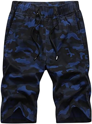 Shorts de ginástica atlética da camuflagem masculina