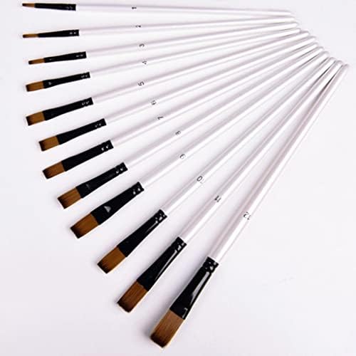 Conjunto CXDTBH de 12 escovas de alça de madeira de nylon para aprender suprimentos de pincel de arte de pintura