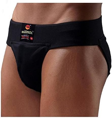 KD Willmax Gym Cotton apoiador traseiro coberto com ginástica de bolso de xícara, fitness e cuecas de desgaste interior