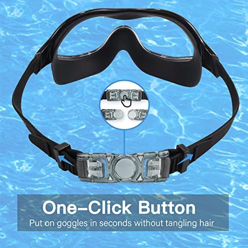 Keary 2 Pack Goggles para jovens adultos com junta de silicone macia, proteção contra UV anti-capa sem vazamento