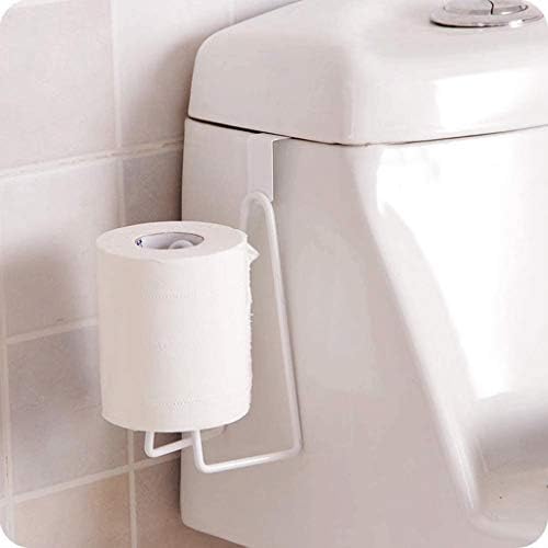 Suporte de papel higiênico de palha, armazenamento do banheiro, suporte de papel higiênico de banheiro durável para o banheiro, cabide de cozinha de prateleira de toalha, branco